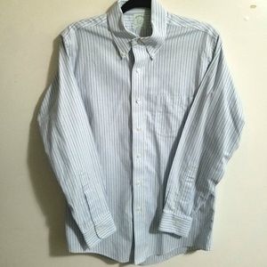 Brooks Brothers - No Iron Blue Striped Button-up